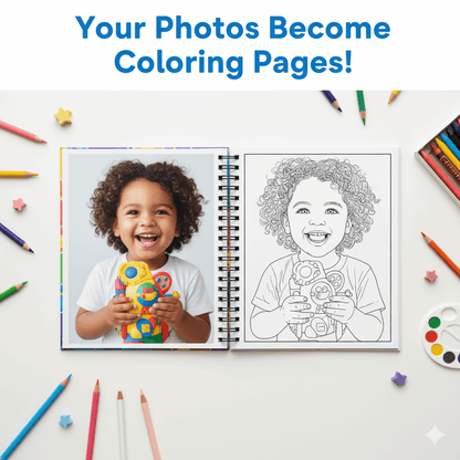 Personalized Custom Coloring Book from Your Photos – Turn Memories into Art | Unique Birthday Gift - The Spectrum Stories