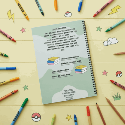 Pokemon Coloring Book for Boys & Girls – Adventure Fun Activity Book | Large 8.5x11 Edition - The Spectrum Stories