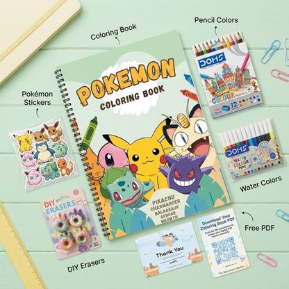 Pokemon Coloring Book for Boys & Girls – Adventure Fun Activity Book | Large 8.5x11 Edition - The Spectrum Stories