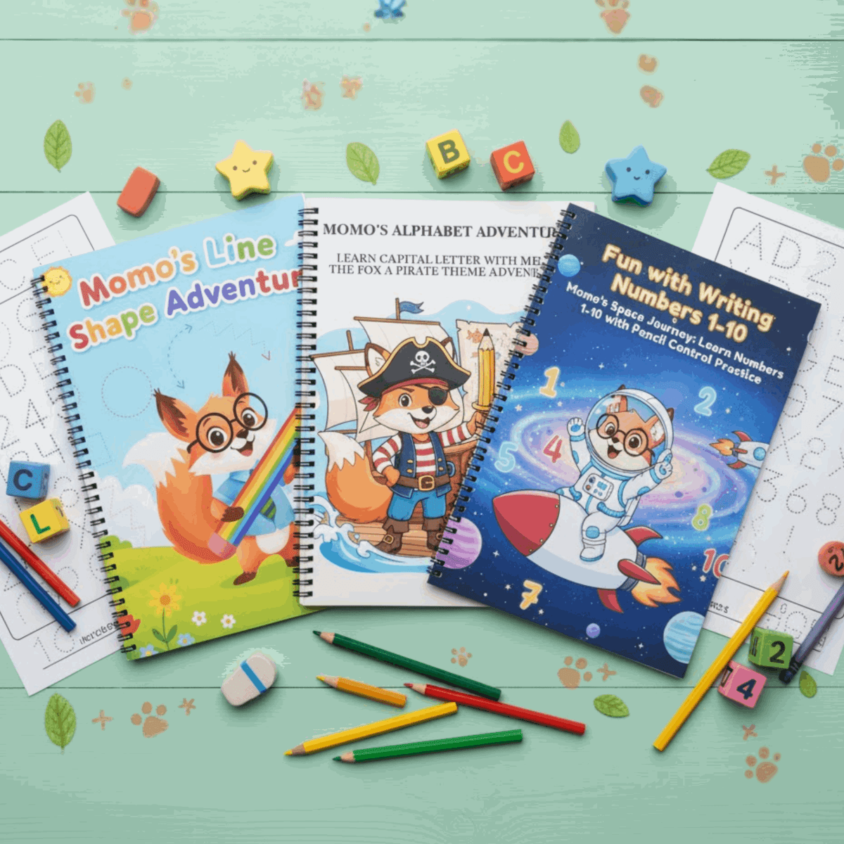 Preschool Tracing Book Bundle (Ages 3 - 6) | Fine Motor Skills - The Spectrum Stories