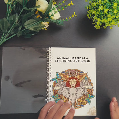 Animal Mandala Coloring Book – Relaxing Stress Relief Art