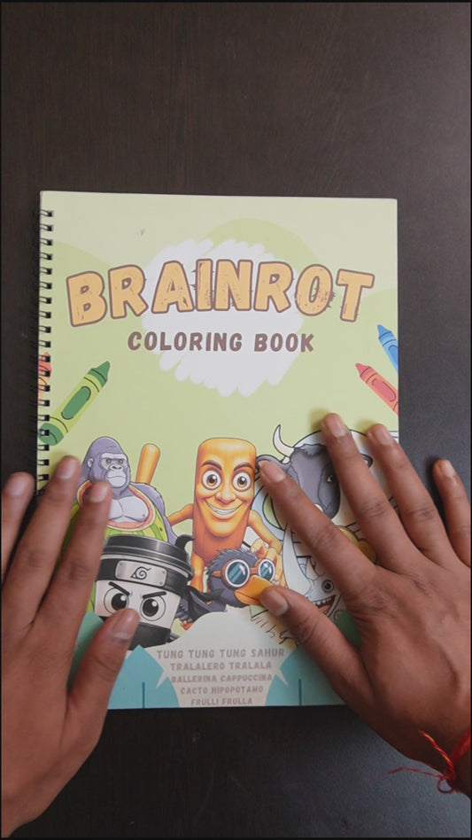 Brainrot Coloring Book Set - 3 Books Featuring Skibidi & Anime