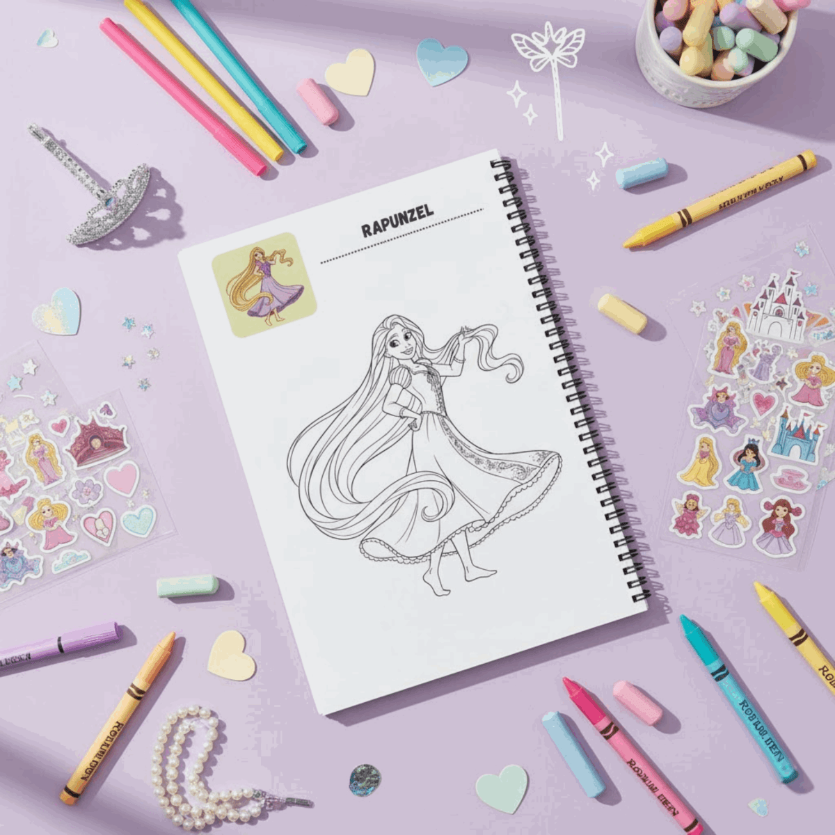 Princess Coloring Book for Girls – Magical Royal Activity Book | Large 8.5x11 Pages - The Spectrum Stories