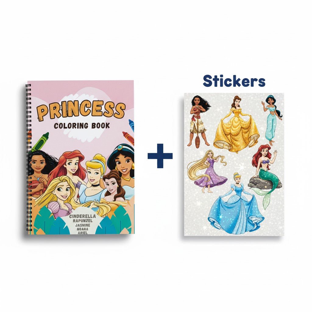 Princess Coloring Book for Girls – Magical Royal Activity Book | Large 8.5x11 Pages - The Spectrum Stories