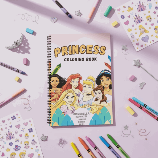 Princess Coloring Book for Girls – Magical Royal Activity Book | Large 8.5x11 Pages - The Spectrum Stories