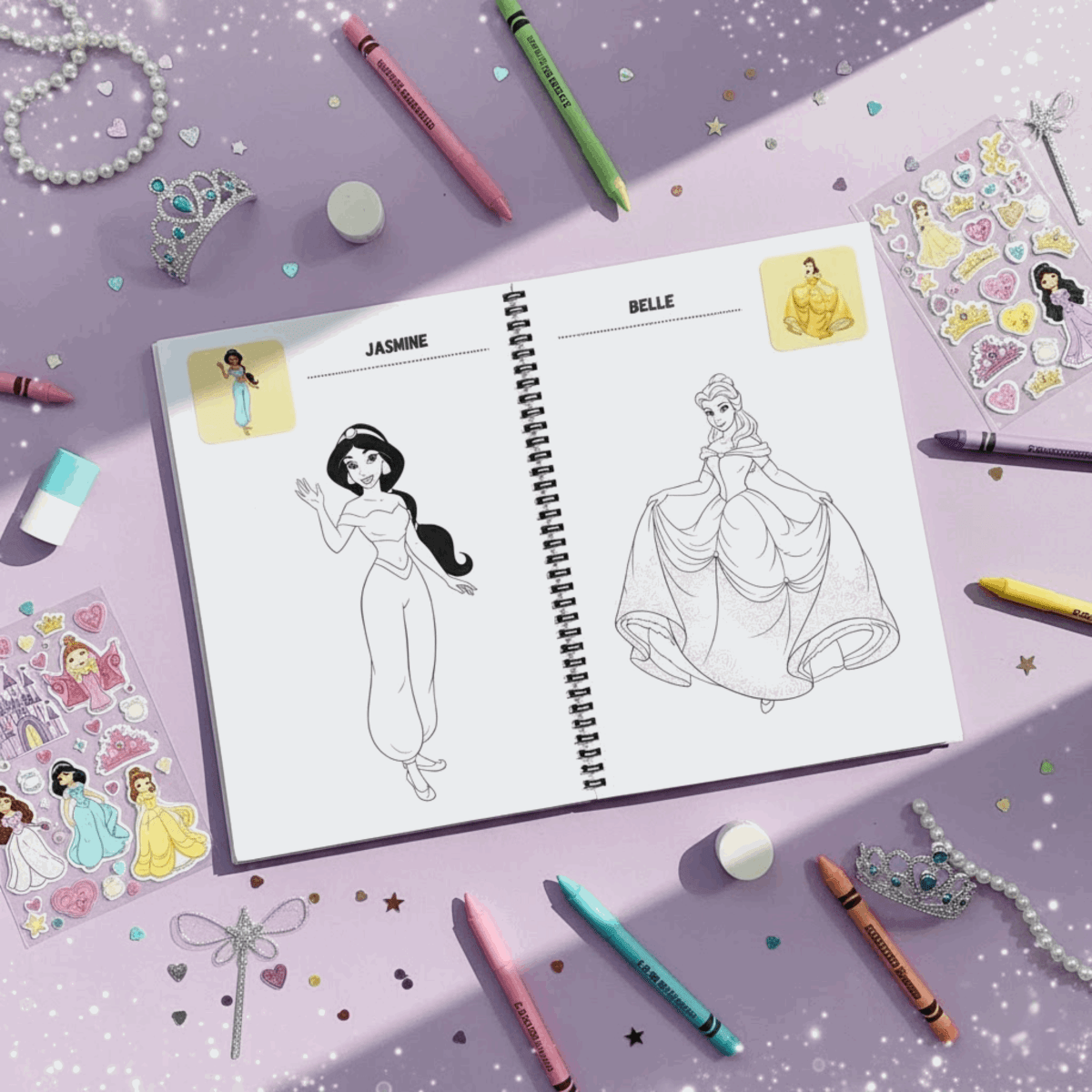 Princess Coloring Book for Girls – Magical Royal Activity Book | Large 8.5x11 Pages - The Spectrum Stories