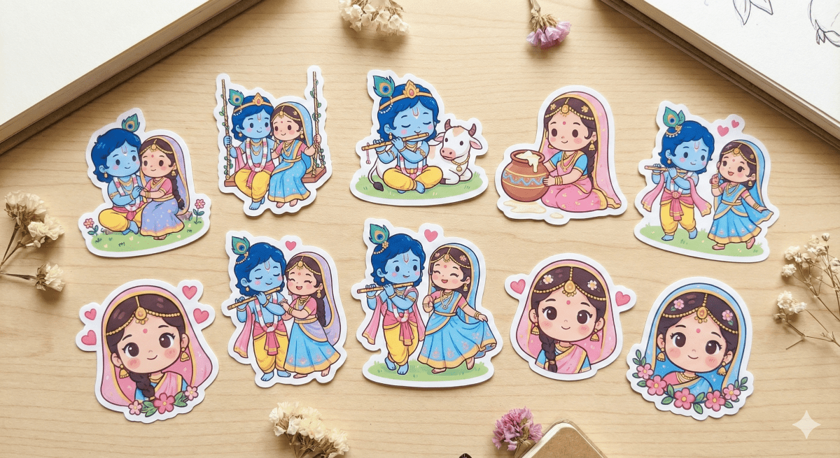 Radhe Krishan Sticker pack - The Spectrum Stories