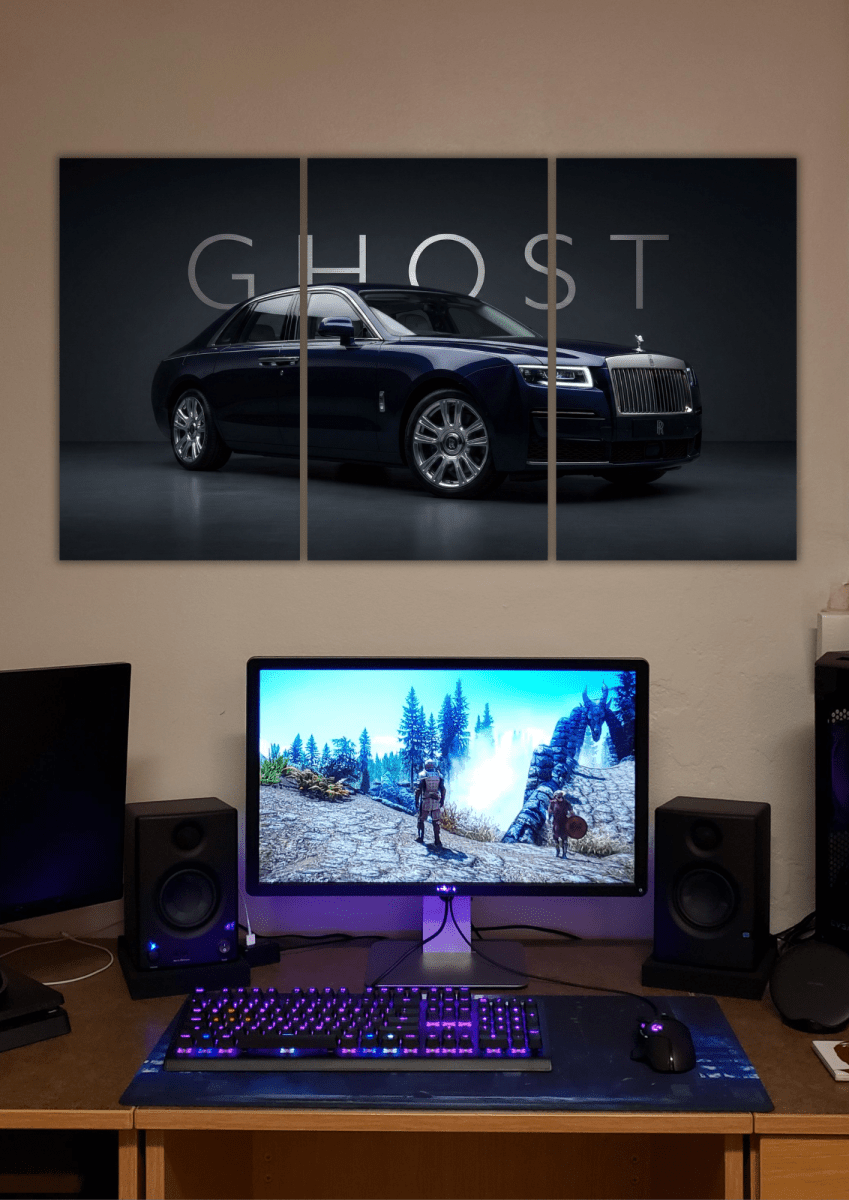 Rolls Royce Ghost | Luxury | Split Poster | 3 Piece Set - The Spectrum Stories