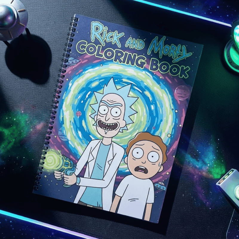 Sci - Fi Cartoon Chaos Colouring Book - The Spectrum Stories