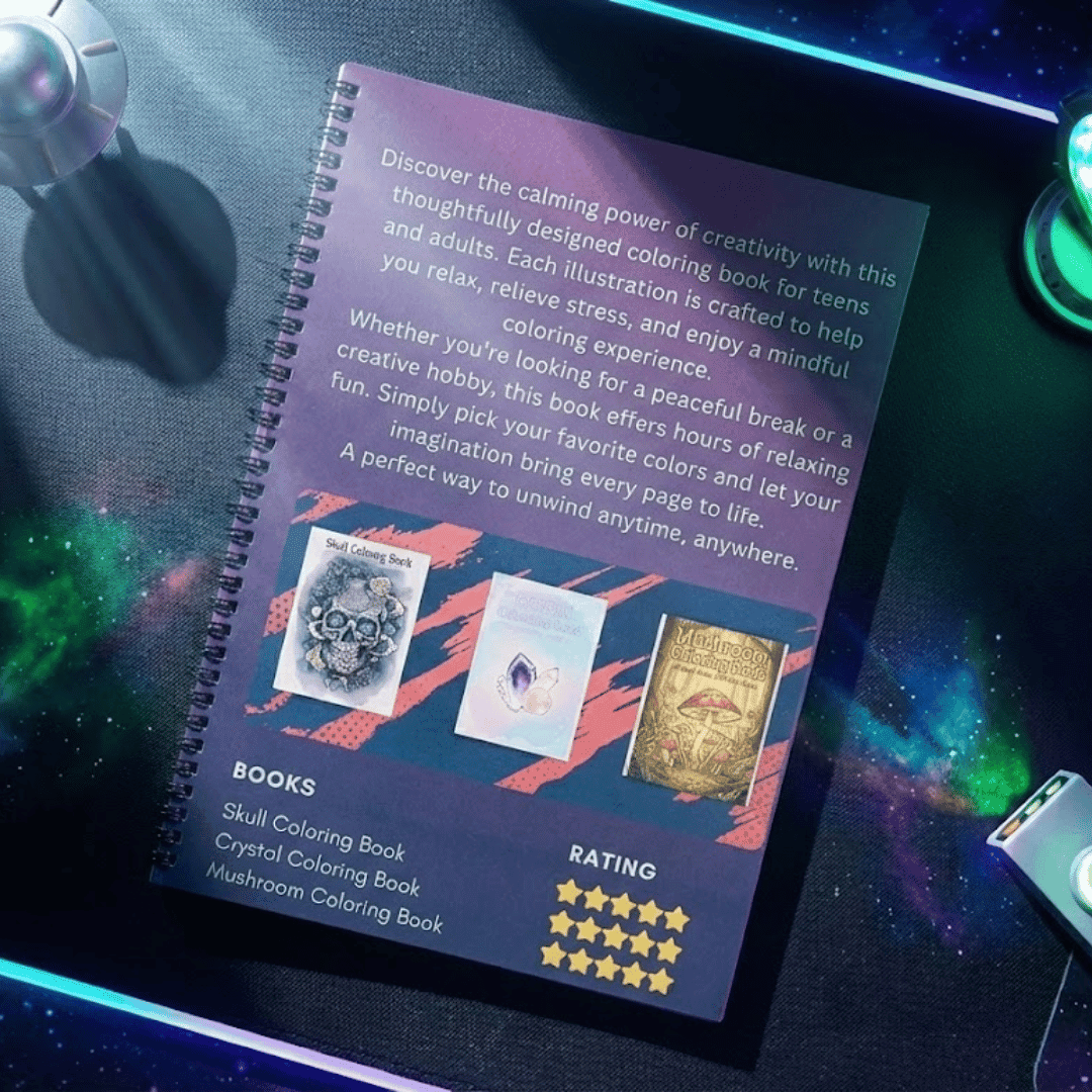 Sci - Fi Cartoon Chaos Colouring Book - The Spectrum Stories