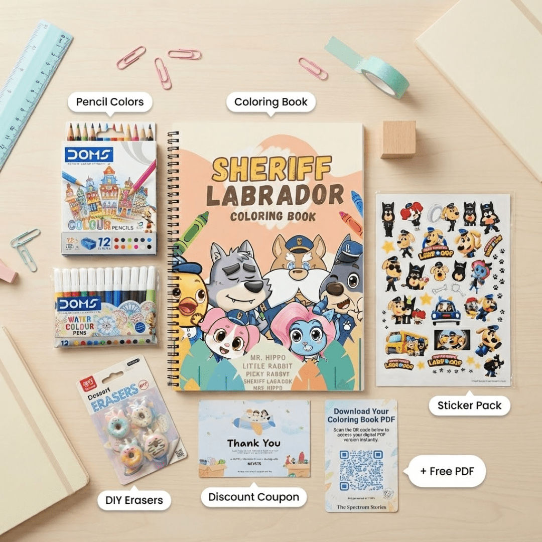 Sheriff Labrador Coloring Book - The Spectrum Stories