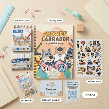 Sheriff Labrador Coloring Book - The Spectrum Stories