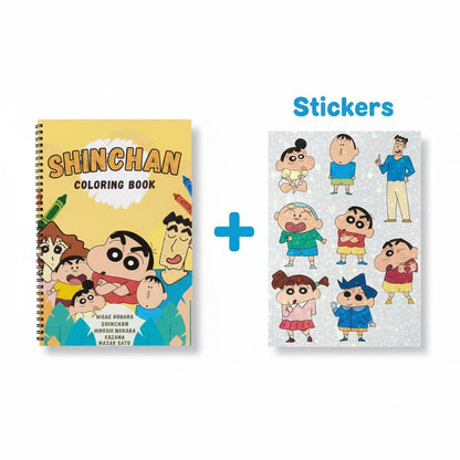 Shinchan Coloring Book for Kids – Fun Activity Book for Boys & Girls | 8.5x11 Big Pages - The Spectrum Stories