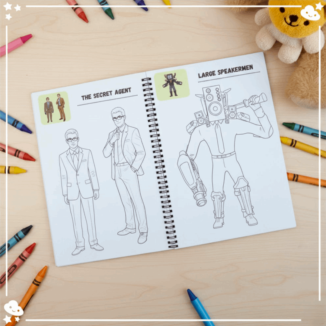 Skibidi Coloring Book - The Spectrum Stories