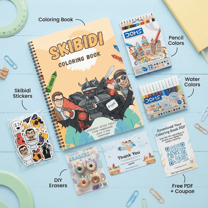 Skibidi Fun Coloring Book: Creative Activity for Kids - The Spectrum Stories