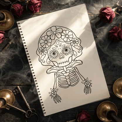 Skull Serenity Coloring Book – Stress Relief Art for Teens & Adults - The Spectrum Stories