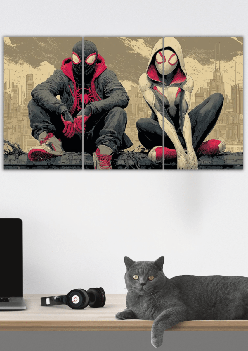 Spider - Man | WhatsUp Danger | Split Poster | 3 Piece Set - The Spectrum Stories