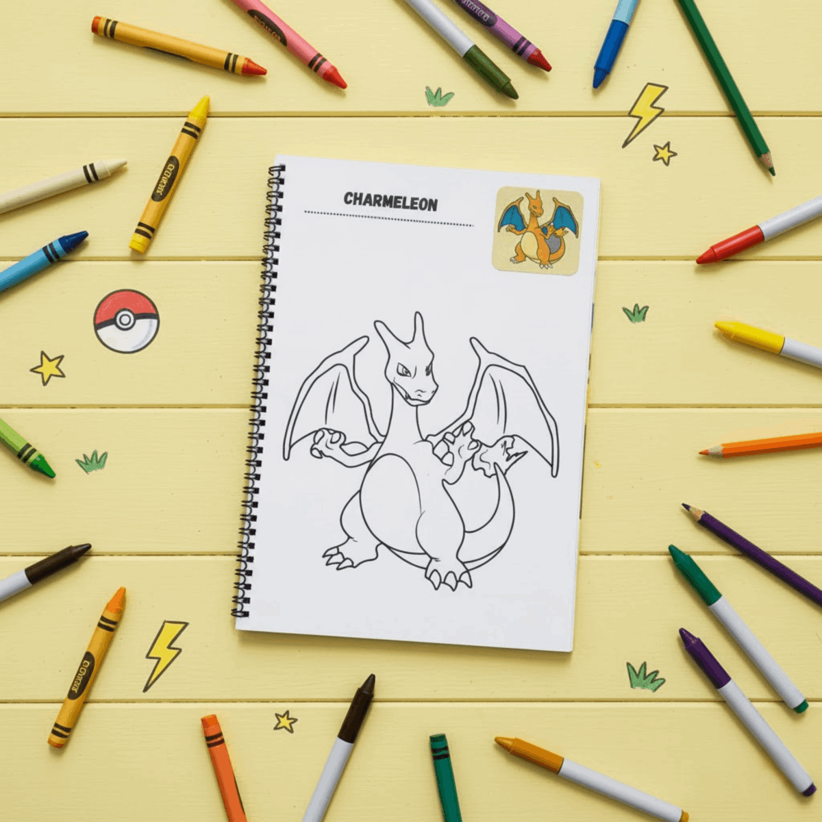 Ultimate Kids Coloring Book Bundle – Shinchan, Pokemon & Bluey | 3 - Pack Value Set | 8.5x11 Large Pages -