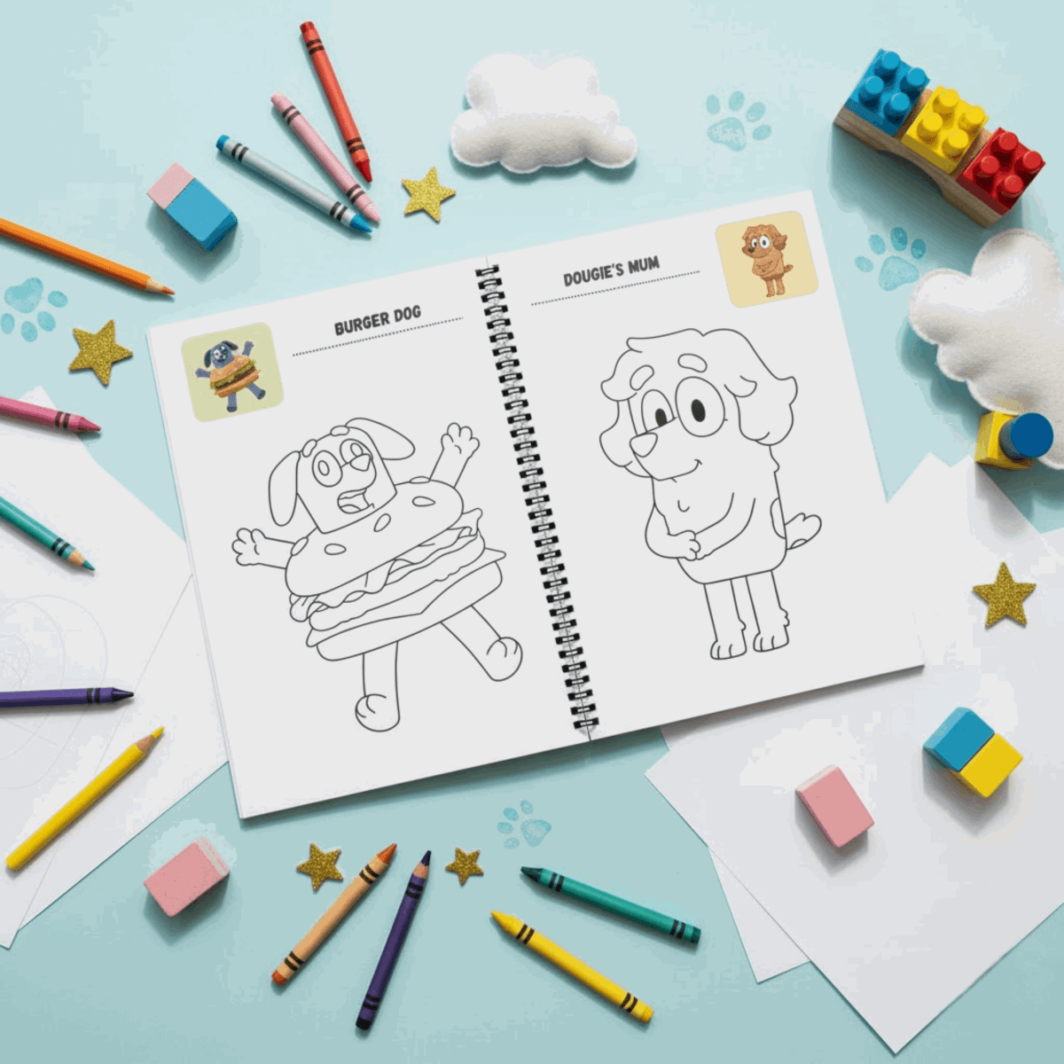 Ultimate Kids Coloring Book Bundle – Shinchan, Pokemon & Bluey | 3 - Pack Value Set | 8.5x11 Large Pages -